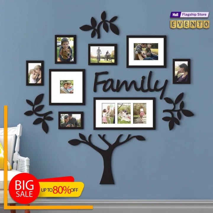 Family Frames Tree 3D Wooden Wall