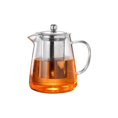 HS Infuser Glass Tea Jug with Stainless Steel Filter – Premium Hot & Cold Brewer for Tea, Detox Water & Herbal Drinks