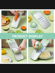 HS 5-in-1 Multi-Functional Vegetable Slicer & Grater – Adjustable Mandoline Cutter