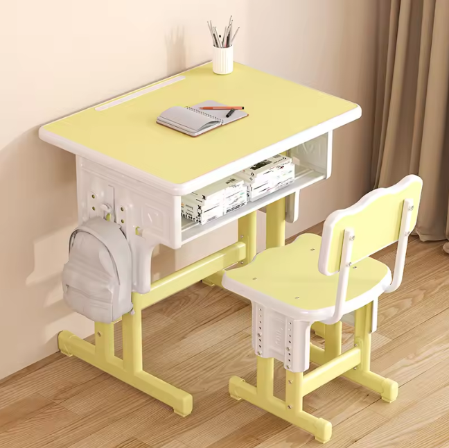 Project-Ready Low Price School Furniture Non-Toxic Children's Classroom Desk and Chair Ergonomic Design Desk and Chair