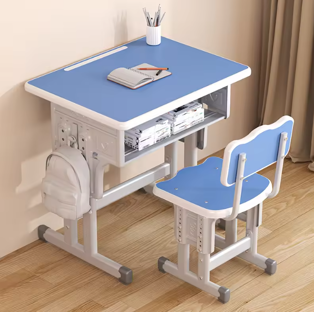 Reliable OEM School Desk Supplier Multifunctional Writing Bureau With Drawers Space-Saving Study-Use Student Desk and Chair Set
