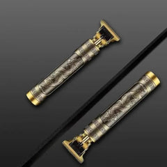 مردوں کے لیے میٹل باڈی ونٹیج T9 ٹرمر اور ہیئر کلپر | USB ریچارج ایبل پروفیشنل ہیئر کٹنگ مشین | درست داڑھی اور بالوں کو سنوارنے کا آلہ