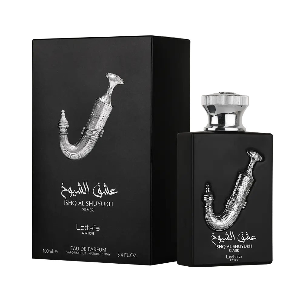 Ishq Al Shuyukh Silver by Lattafa Pride – 100ml