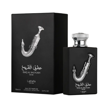 Ishq Al Shuyukh Silver by Lattafa Pride – 100ml