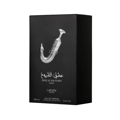 Ishq Al Shuyukh Silver by Lattafa Pride – 100ml