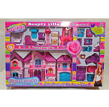 Big Doll House Beauty Villa Set For Kids