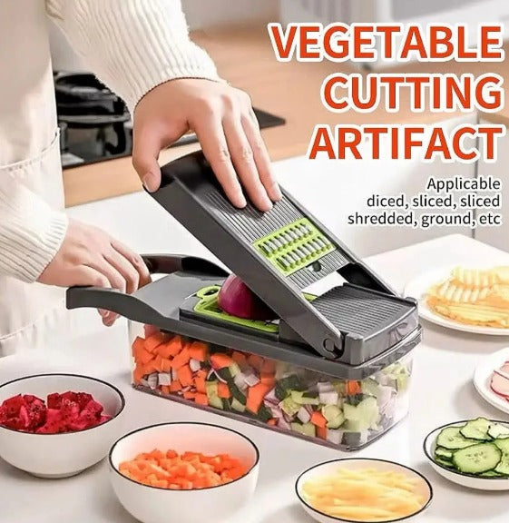 4 in 1 Handheld Electric Vegetable Cutter, USB Rechargeable Vegetable Cutter Slicer